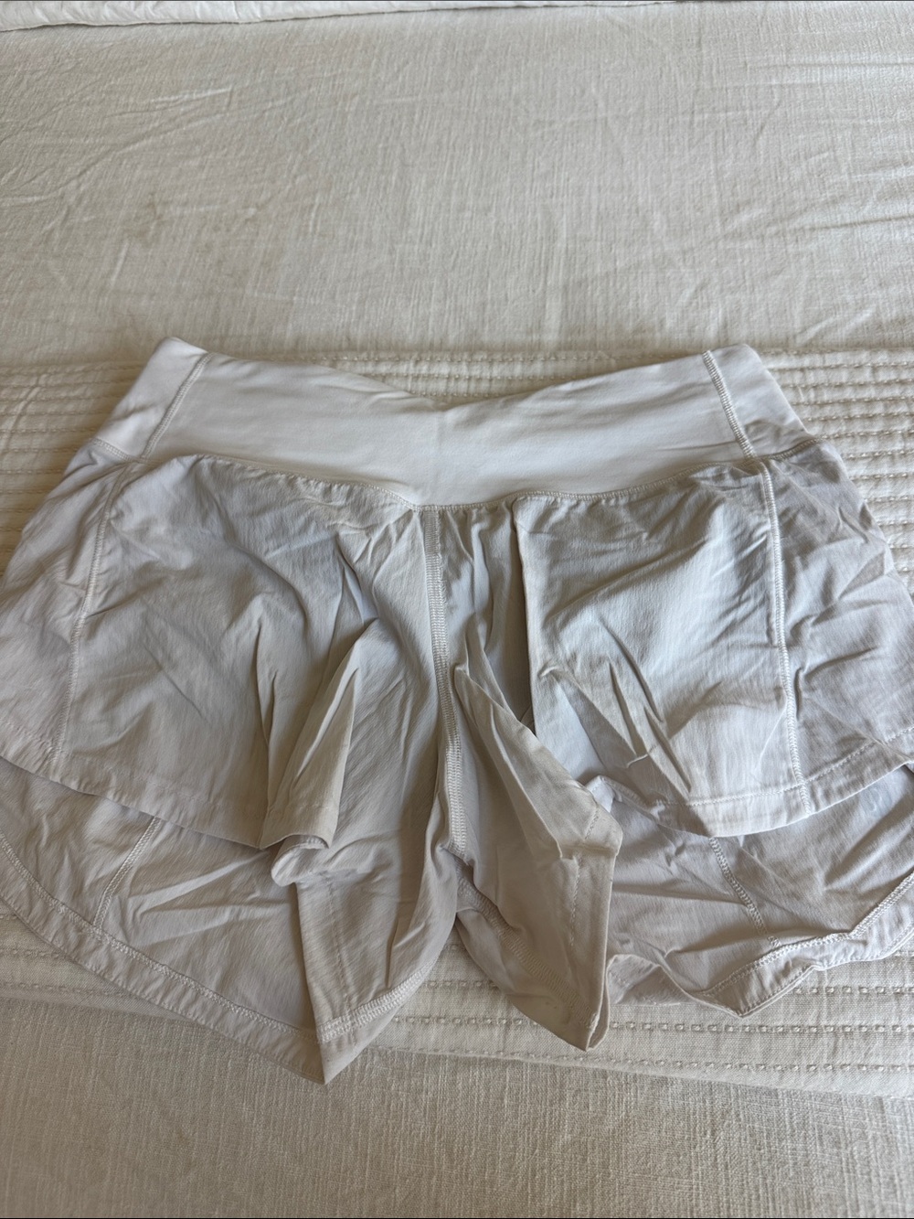 lululemon athletica White Layered Performance Skort